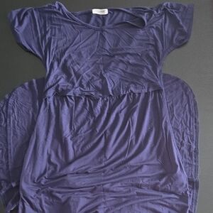 Navy Blue Nursing Dress